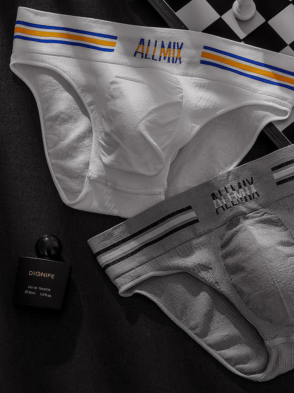 5 Pack ALLMIX Men's Seamless Bulge Pouch Briefs