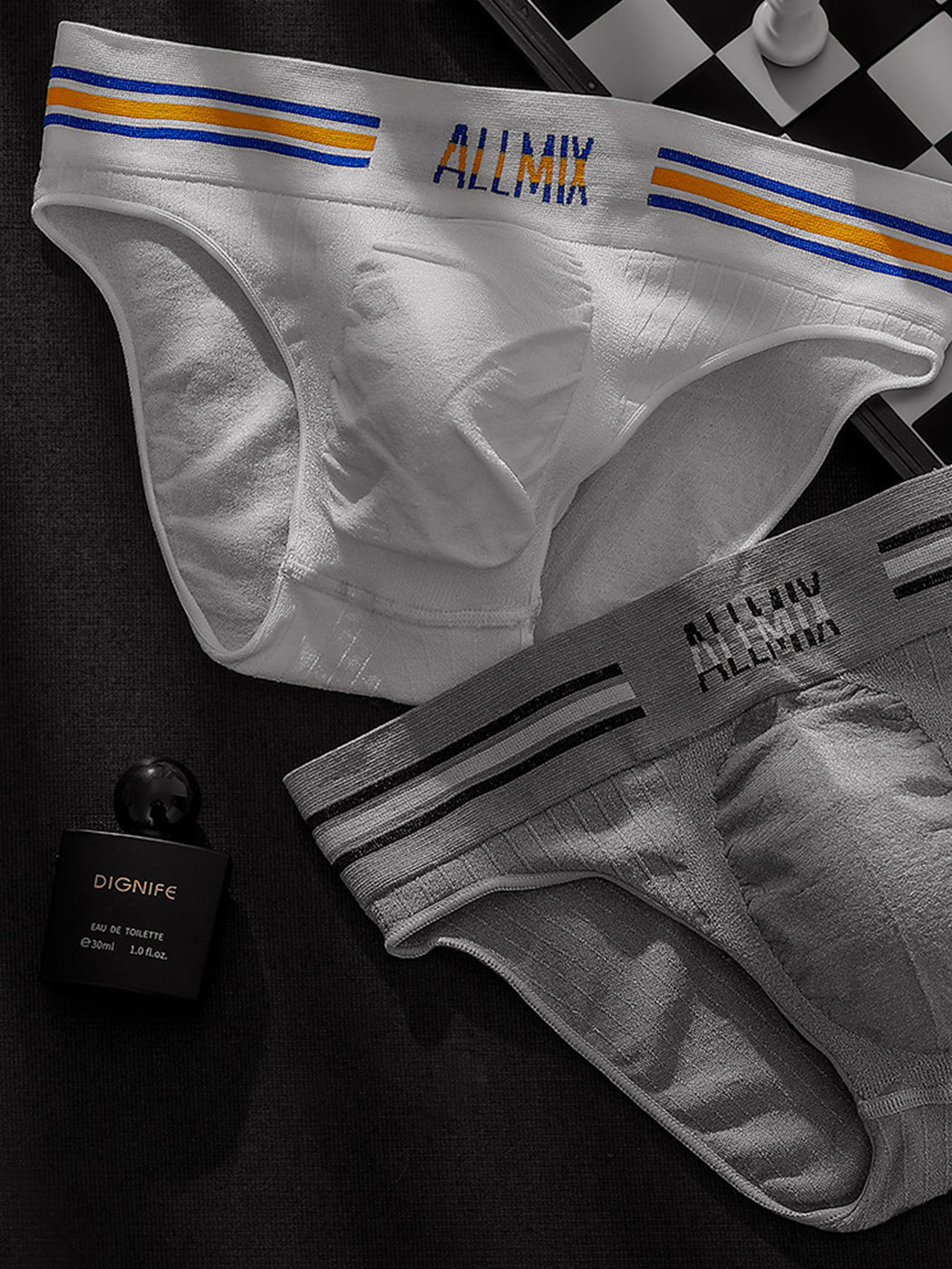 5 Pack ALLMIX Men's Seamless Bulge Pouch Briefs