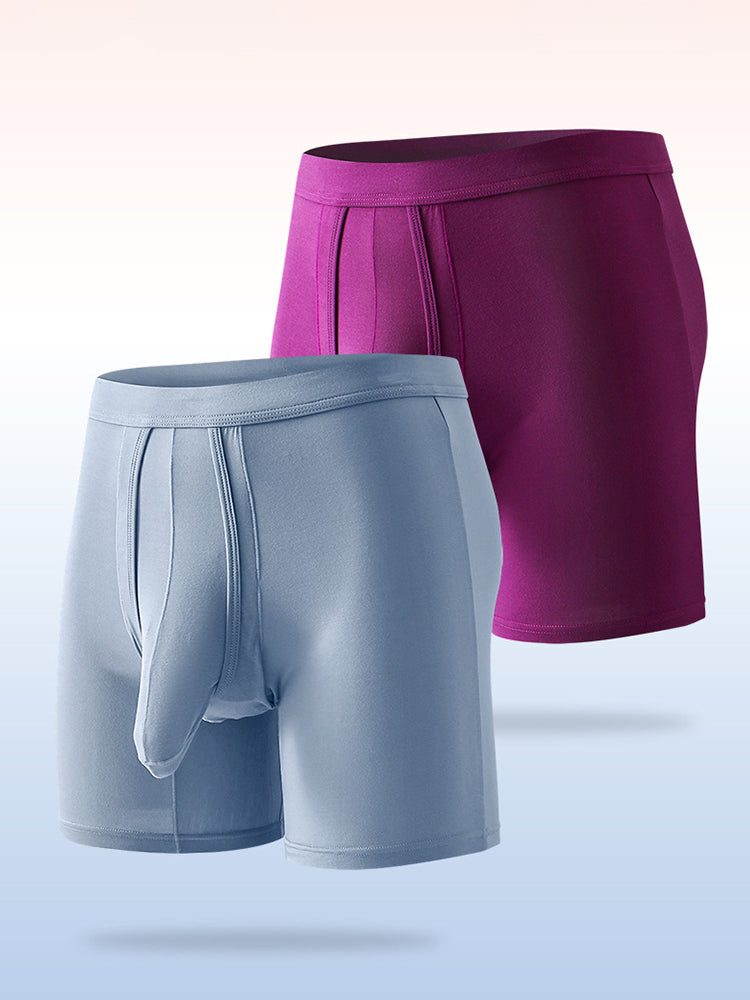 Sexy Separated Ball Pouch Boxer Briefs For Men