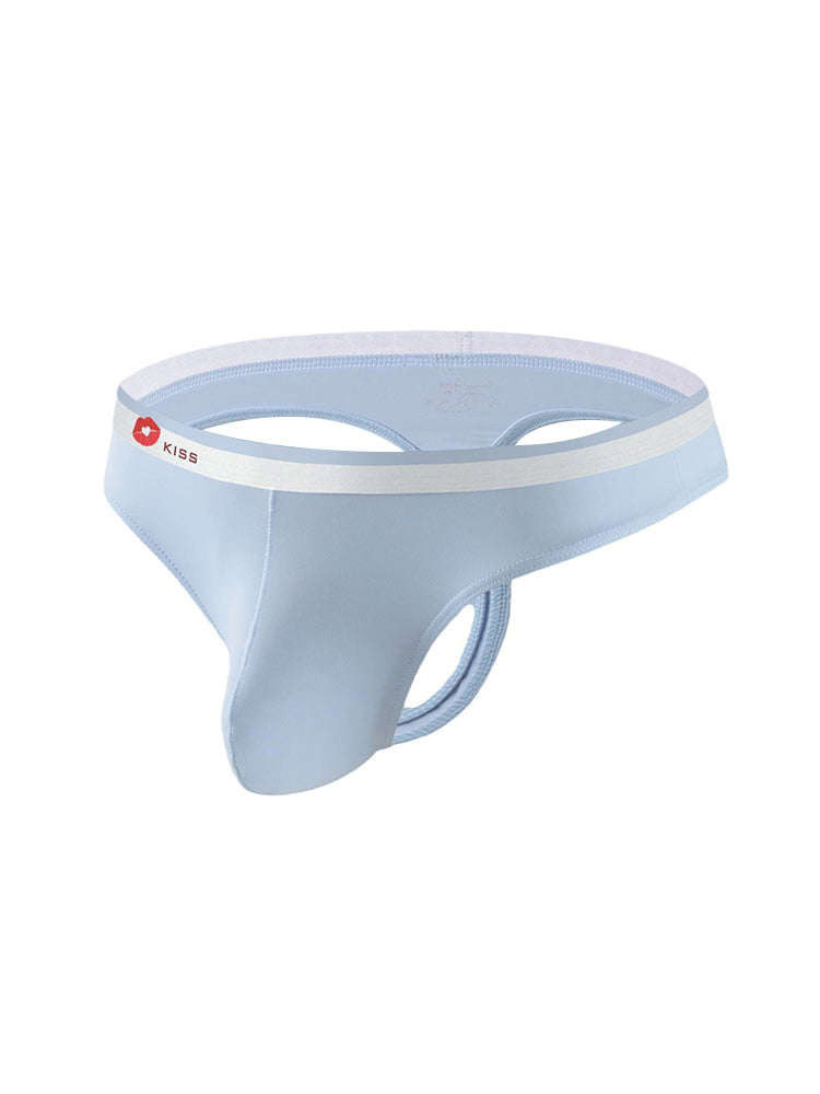 3 Pack Men's Ice Silk Sexy U-Shaped Pouch Kiss Thong