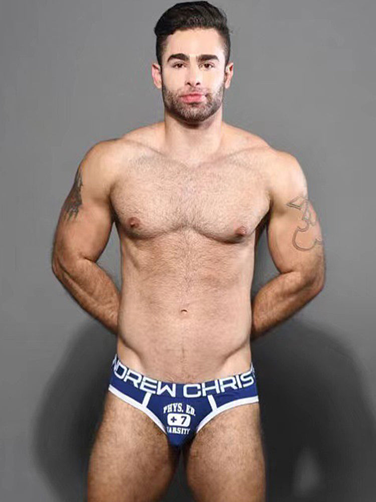 2 Pack Men's Ultra-Soft Printed Low-Rise Sexy Sporty Cut Anti-Chafing Bikini