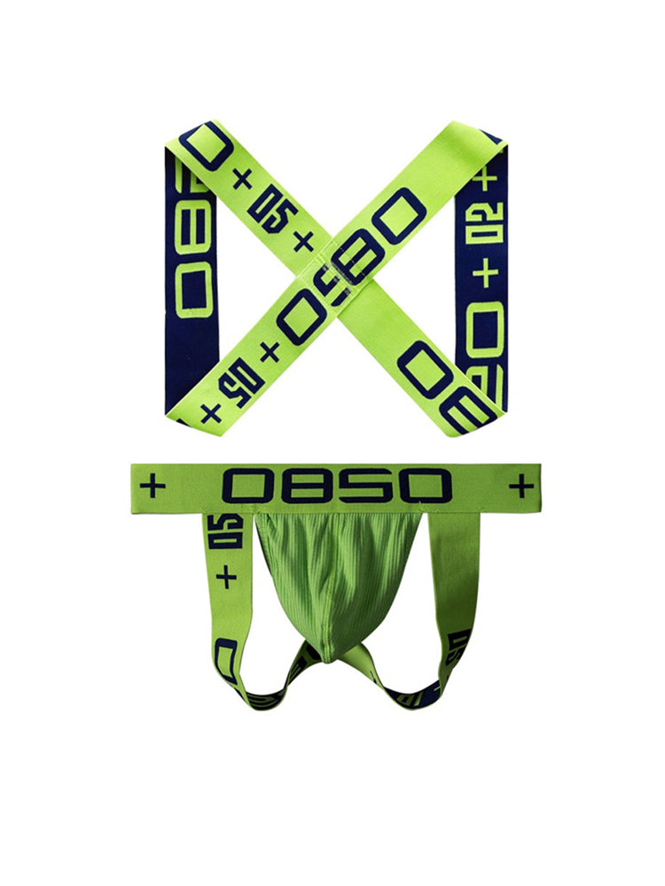 Men's Ultra-Soft Cotton Supportive Fit Activewear Shoulder Strap & Underwear