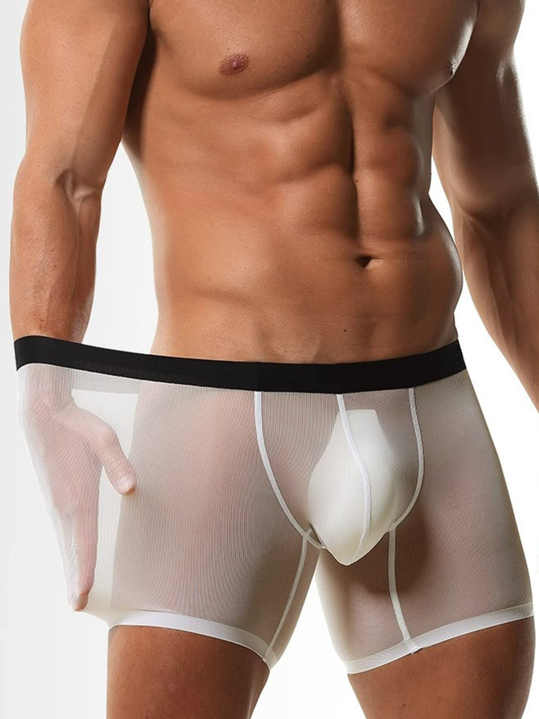 2 Pack Men’s Breathable Athletic Mesh Boxer Briefs