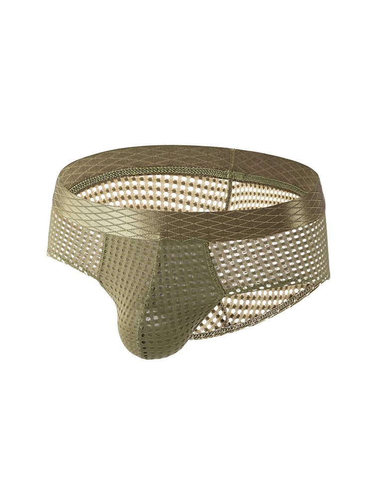 3 Pack Men's Quick-Dry Mesh Low-Rise Briefs