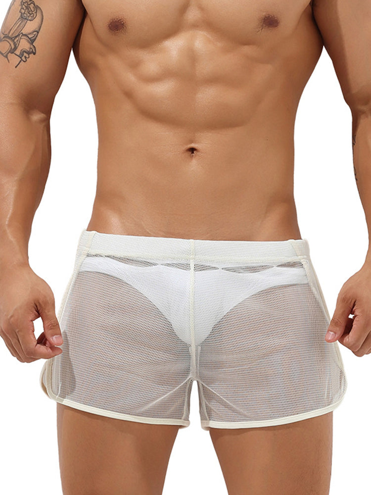 Men’s Sexy See Through Mesh Boxer Shorts
