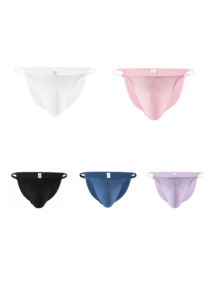 Men's Sexy Big Support Pouch Low-rise String Bikini