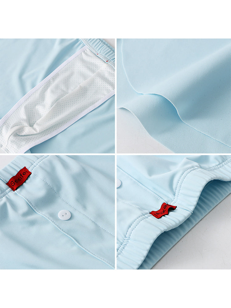 4 Packs of Men's Loose Breathable Sports Casual Underwear