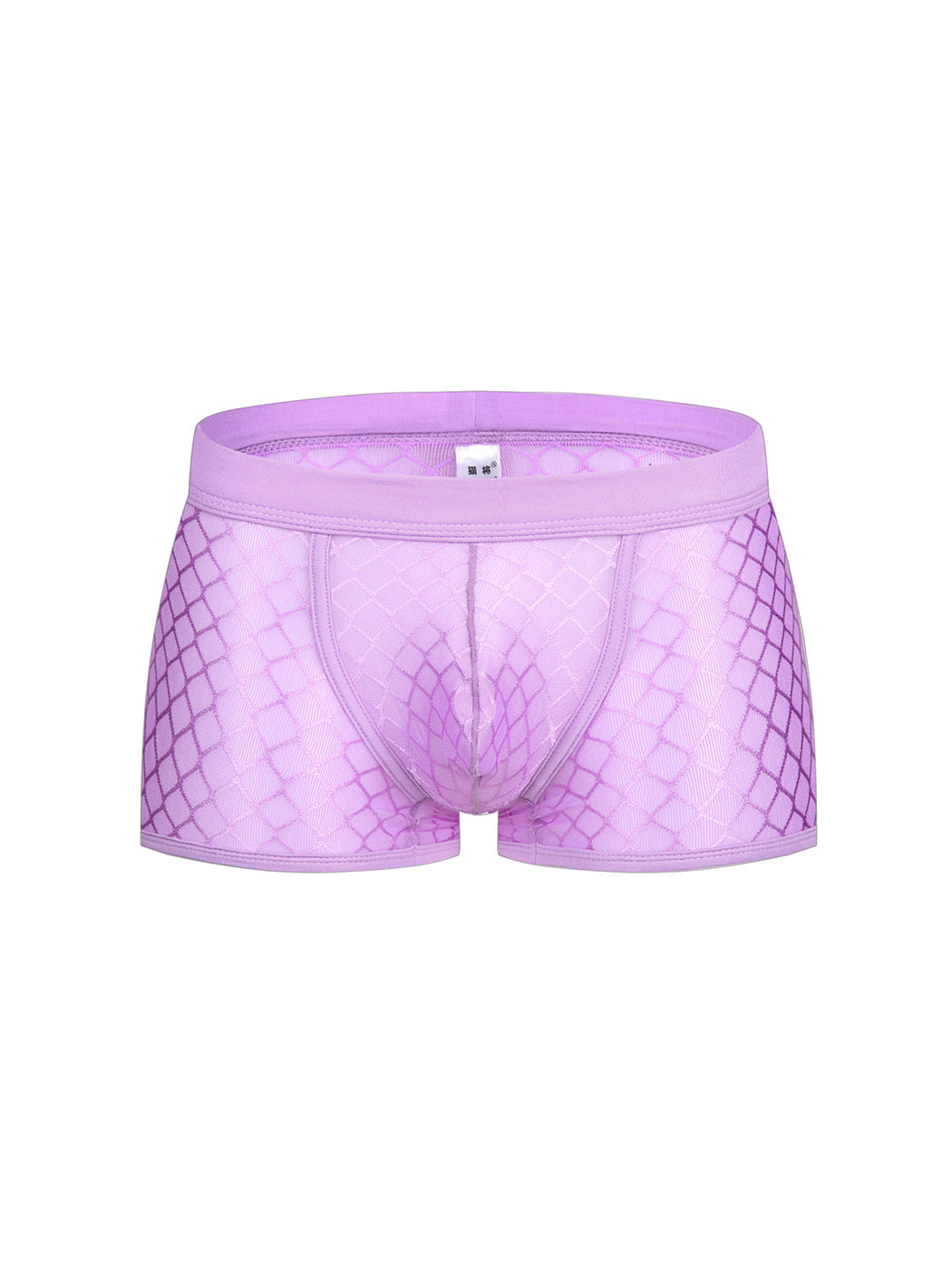 2 Pack Men's Sexy Transparent Mesh Trunks