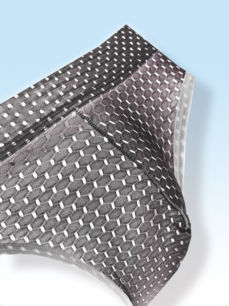 3 Pack Men's Breathable Mesh Ice Silk Sexy Stretch Fit Jockstrap