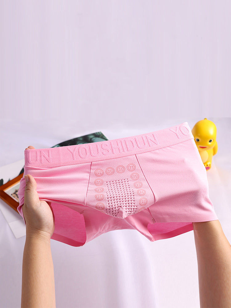 2-pack Men's Negative Ion Massage Boxer Briefs