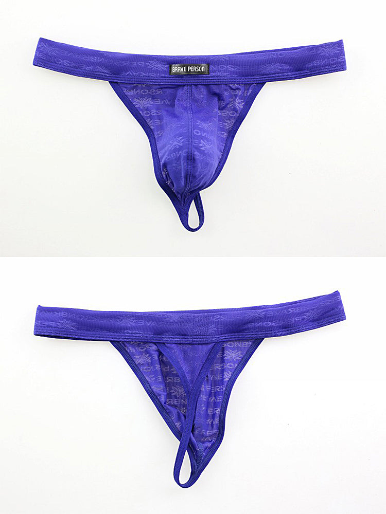 3-pack Men's Lace Obscure Embossed G-String Thong