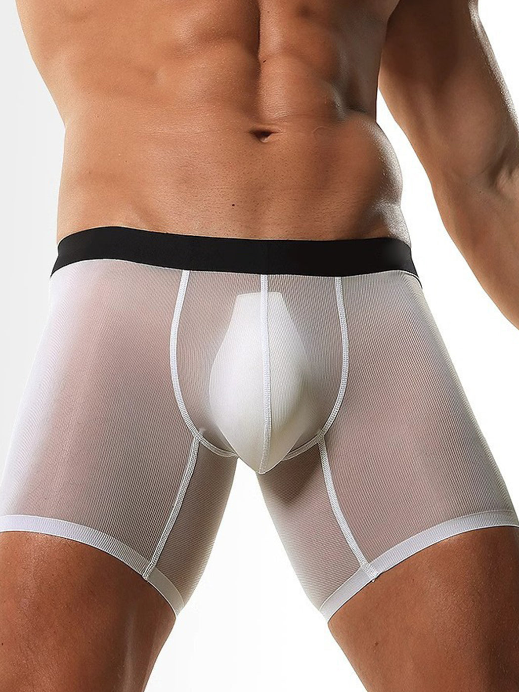 2 Pack Men’s Breathable Athletic Mesh Boxer Briefs