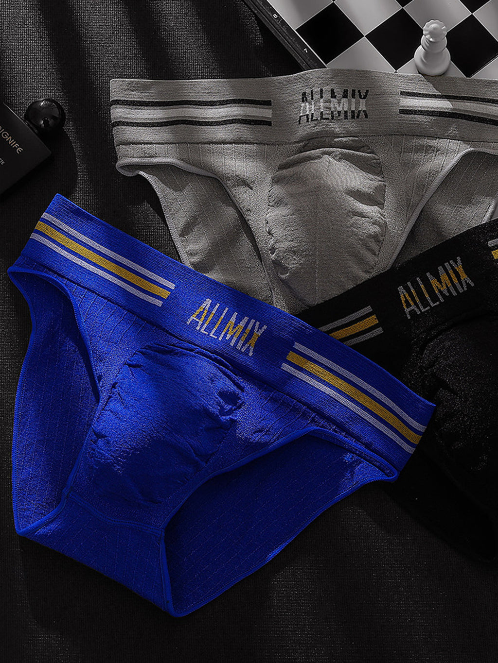 5 Pack ALLMIX Men's Seamless Bulge Pouch Briefs