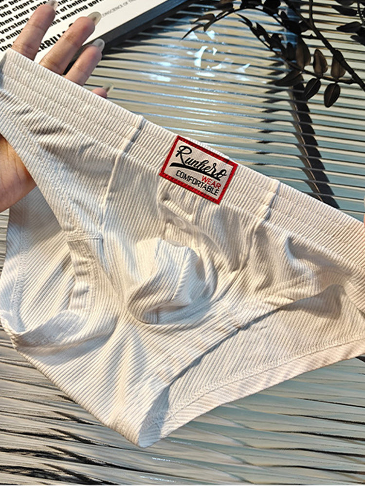 2 Pack Men's Premium Comfortable Fabric Low-Rise U-Shaped Button Fly Briefs