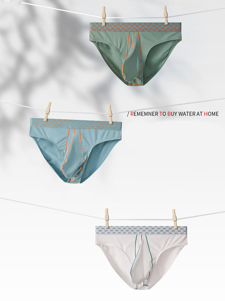 3 Pack Men's Sexy Large Pouch Breathable Comfortable Cotton Briefs