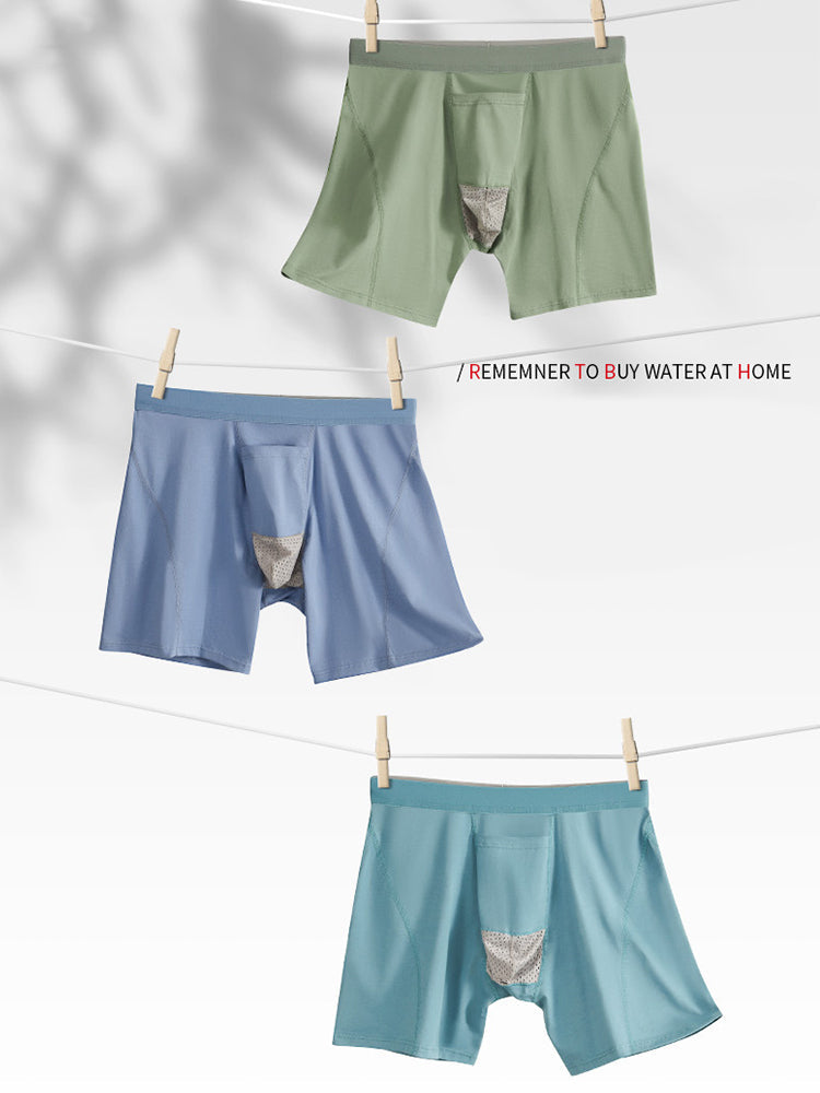 2 Pack Men's Gun Bullet Separation Casual Sports Breathable Cotton Mid-Rise Midway Briefs