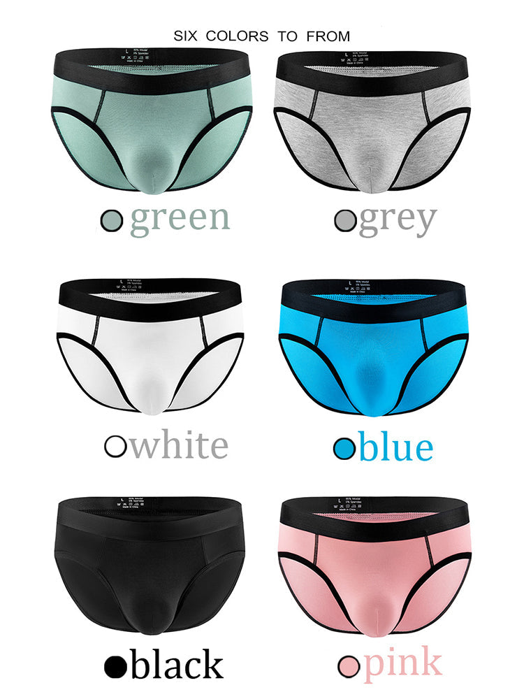 3-pack Men's Low-rise Compartment Lift Independent Pouch Briefs