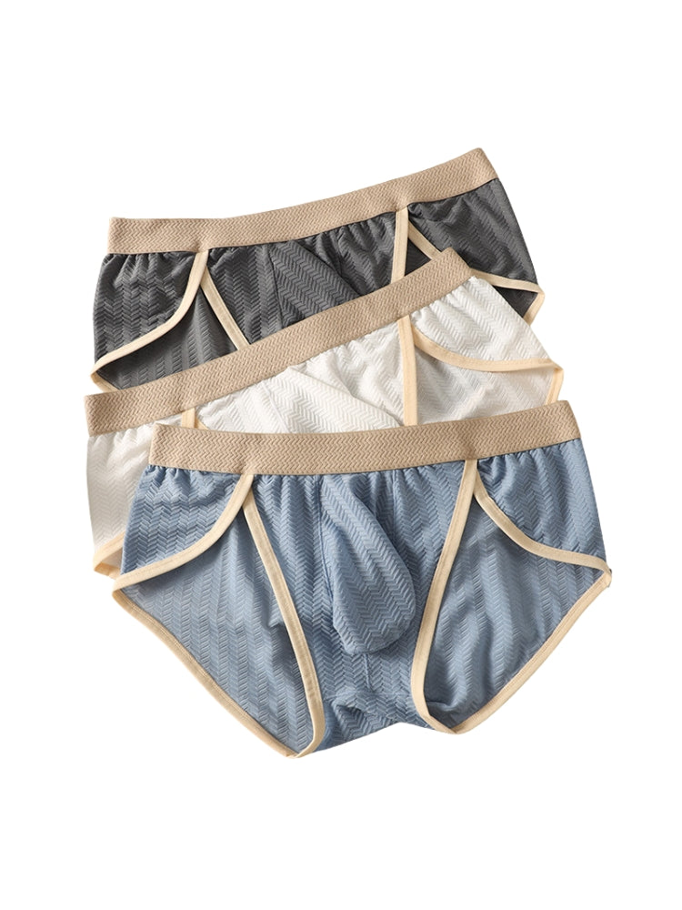 2 Pack Men's Breathable High-Stretch Seamless Comfort Odor-Control Briefs