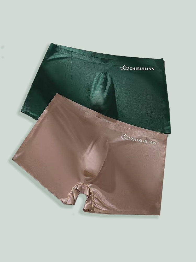 2-pack Men's Translucent Seamless 3D Pocket Trunks