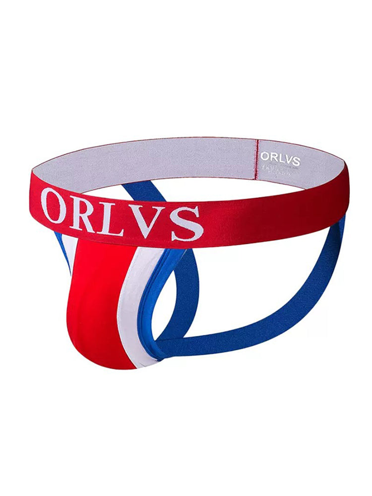 3 Pack Men's U-Pouch Striped Sexy Jockstraps