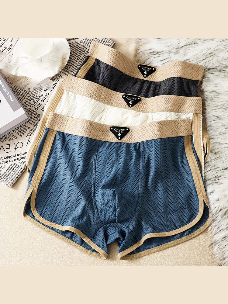 3 Pack Men’s Breathable Trunks – Soft and Skin-Friendly Comfort