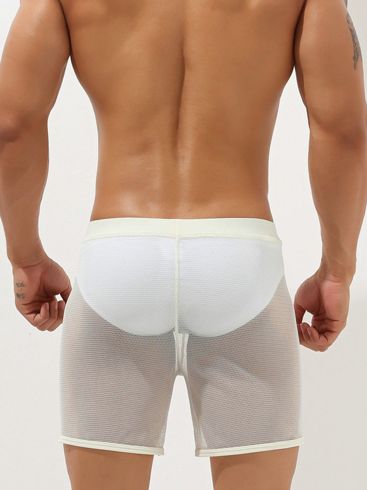 Men’s Sexy See Through Mesh Boxer Shorts