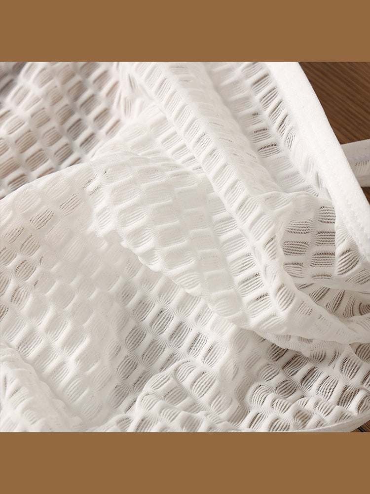 2 Pack Men's Solid-Color Checkered Briefs