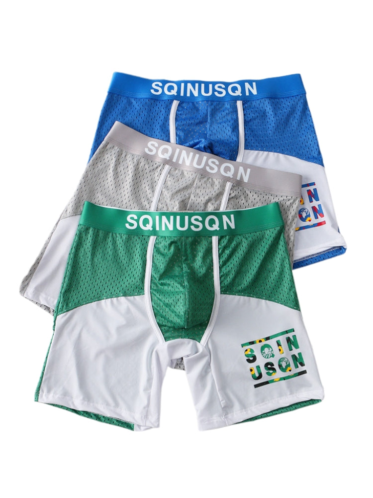 Men's Anti-Chafing Sports Boxer Briefs with Spacious Pouch