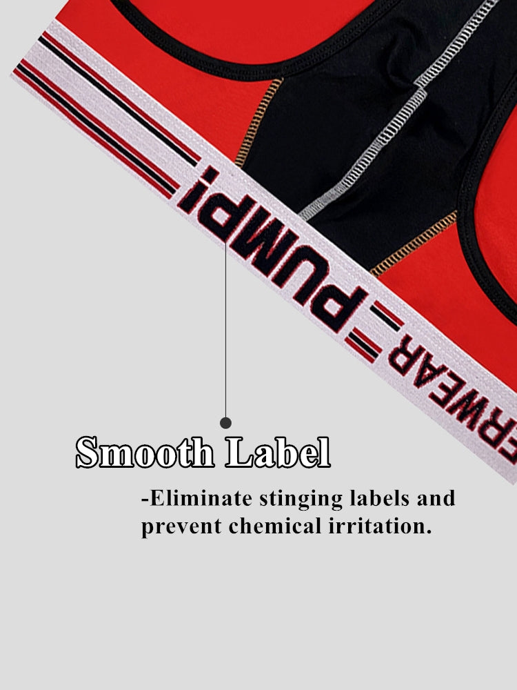 Men's Spliced Color Support Pouch Briefs