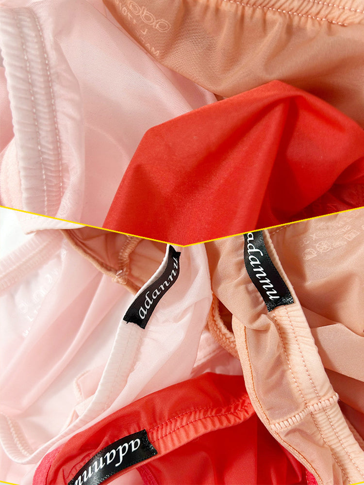 Men's Sheer Low-Rise Bikini with Contoured Pouch