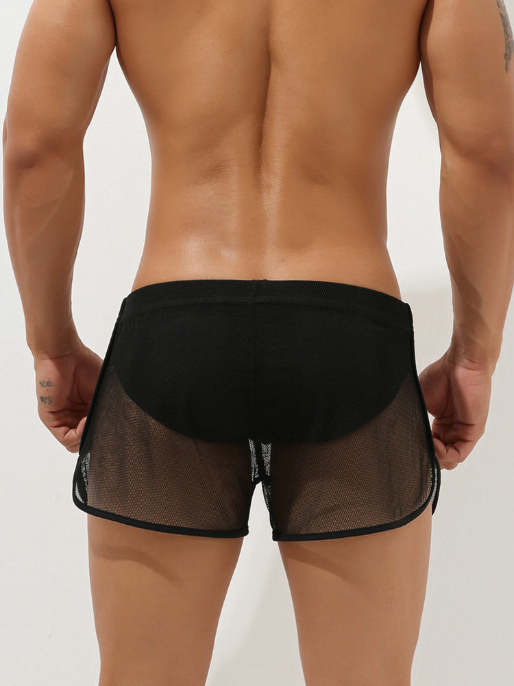 Men’s Sexy See Through Mesh Boxer Shorts