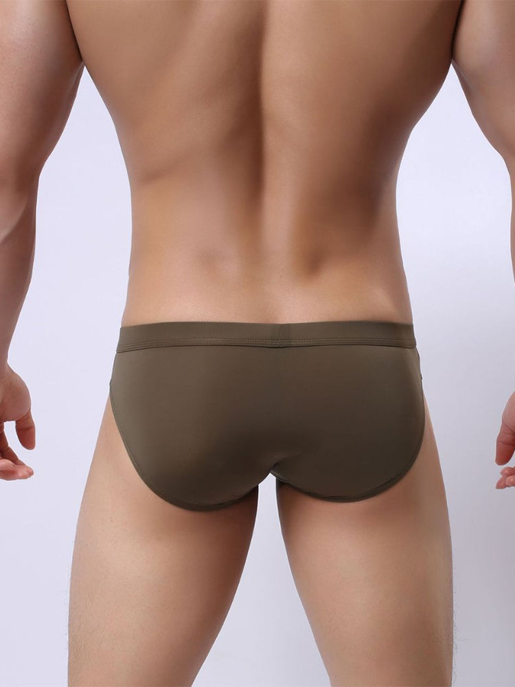 2 Pack Men's Ultra-Thin Ice Silk Briefs