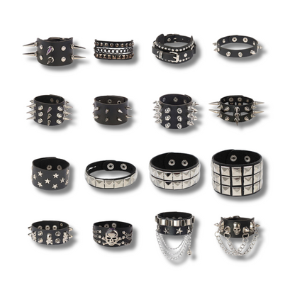 Goth Boy Leather Bracelet