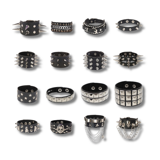 Goth Boy Leather Bracelet