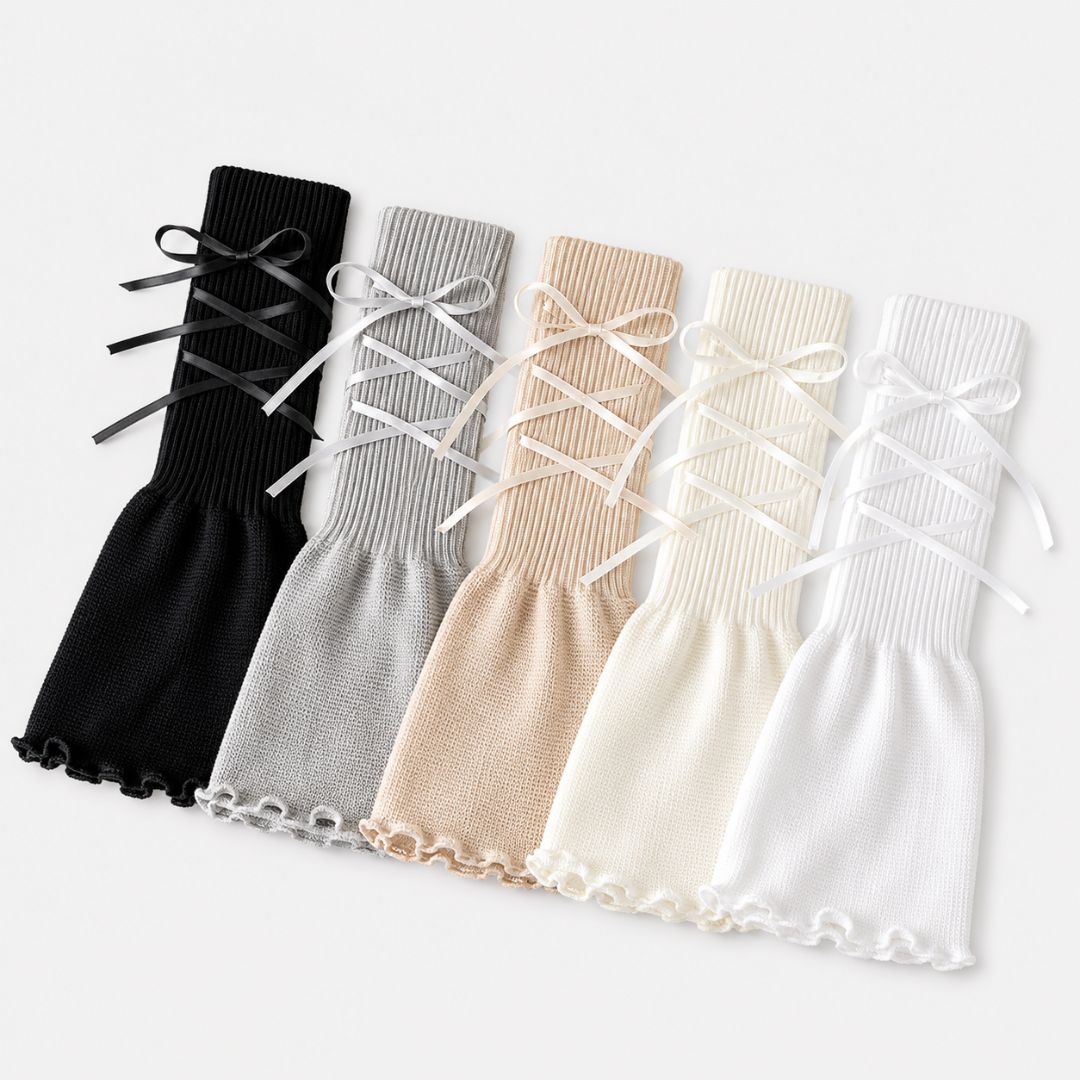 Sweetheart Lace-Up Leg Warmers