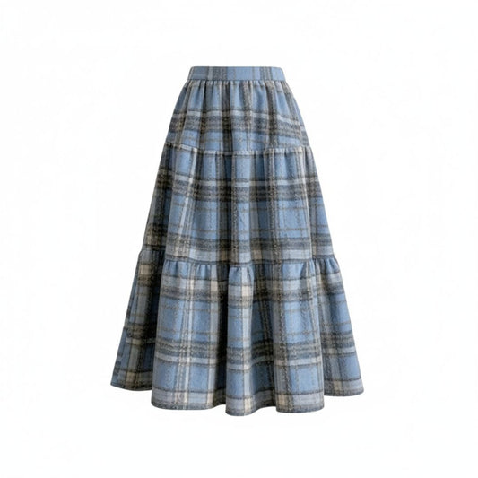 Cloudline Plaid Skirt