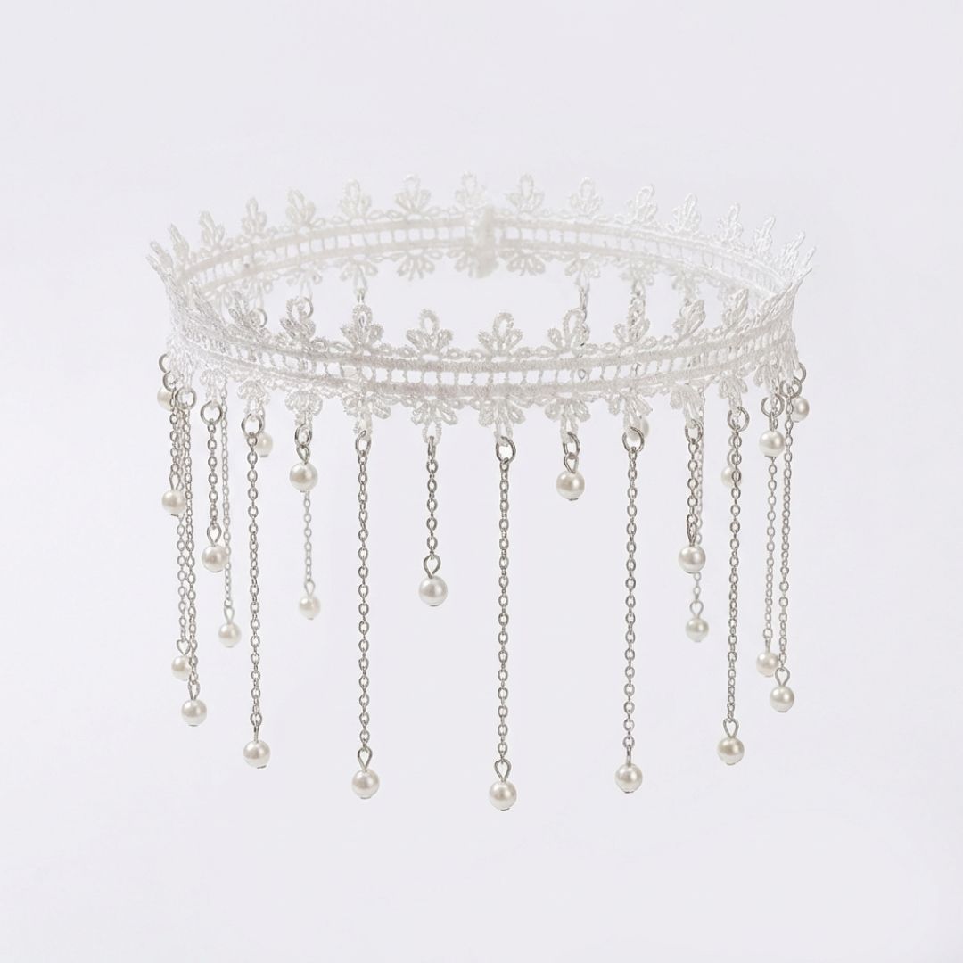 Lace Pearl Leg Halo