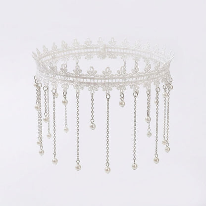 Lace Pearl Leg Halo