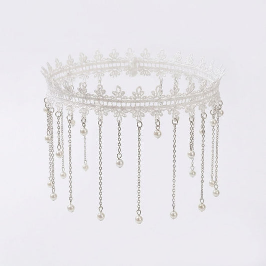 Lace Pearl Leg Halo