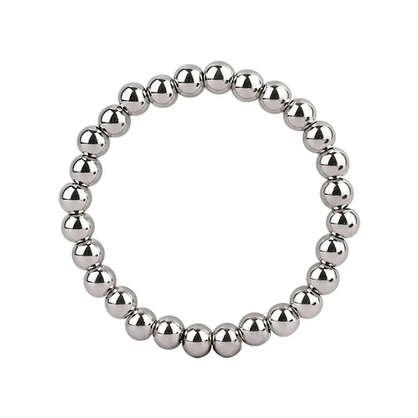 Metal Cock Ring with Multi Beads