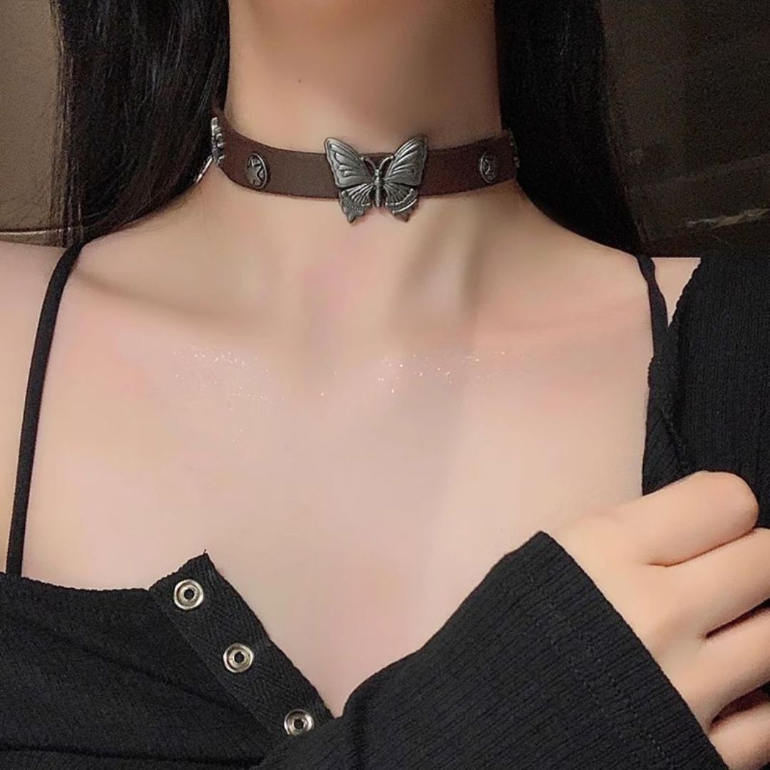 Butterfly Veil Choker