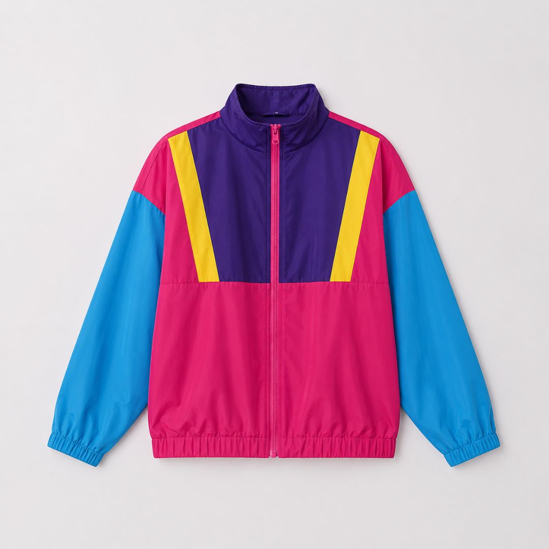 Retro Pop Windbreaker Jacket