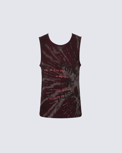 Y2K Light Asian Slim Graphic Tank Top New