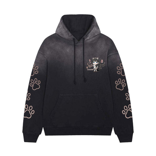Femzai® Premium Cotton Vintage Mist Ombré Hoodie