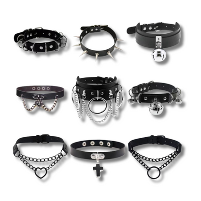 Goth Boy Leather Choker