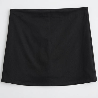Midnight Noir Wrap Skort