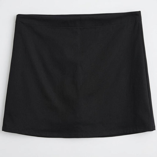 Midnight Noir Wrap Skort