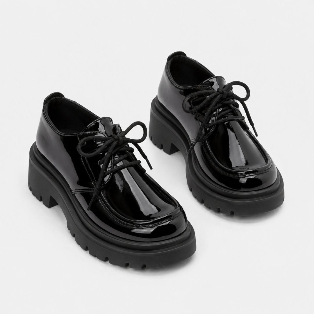 Midnight Oxford Platform Shoes