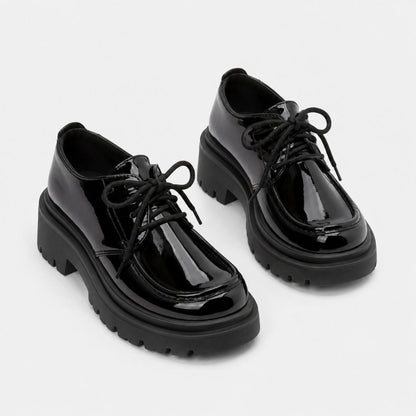 Midnight Oxford Platform Shoes