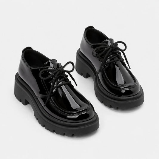 Midnight Oxford Platform Shoes